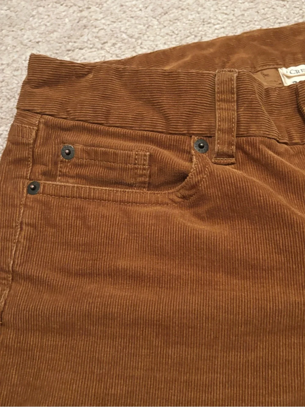 J. Crew Women's 28 R Corduroy Favorite Fit Bootcut Pants Brown